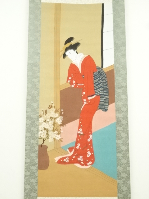 日本の伝説的な女性 掛軸 Hanging Scroll 美術品 日本の伝説的な女性
